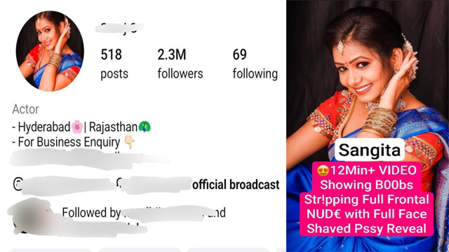 Sangita Famous Actress Showing Boobs – Stripping Full Frontal Nude – with Full Face Amazing Figure